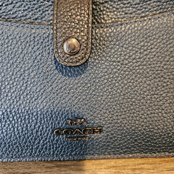 Coach Blue Leather Crossbody Wallet - Picture 5 of 11